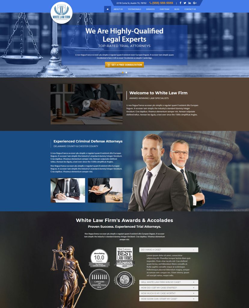 Law Firm Marketing Website